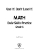 Daily Math Practice 6th Grade: Use It! Don't Lose It! - IP6131