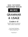 MORE! Middle Grades Grammar and Usage page