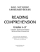 Basic Not Boring Middle Grades Reading Comprehension page
