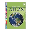 Illustrated Atlas colorful maps, map reading, geography skills, basic principles of geography, flags of worlds nations, childrens maps, childrens geography skills