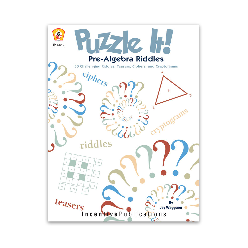 Puzzle It Pre-Algebra Riddles cover